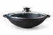 Кастрюля чугунная WOK 4,5 л со стеклянной крышкой ТМ СИТОН 3090W-L фото 1