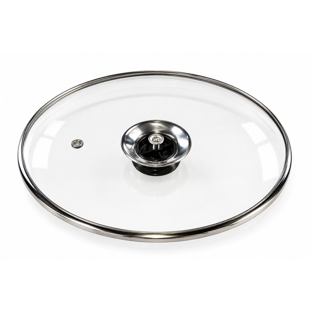 Кришка скляна з металевим обідком, діаметр 20 см, ТМ СІТОН 20GL фото