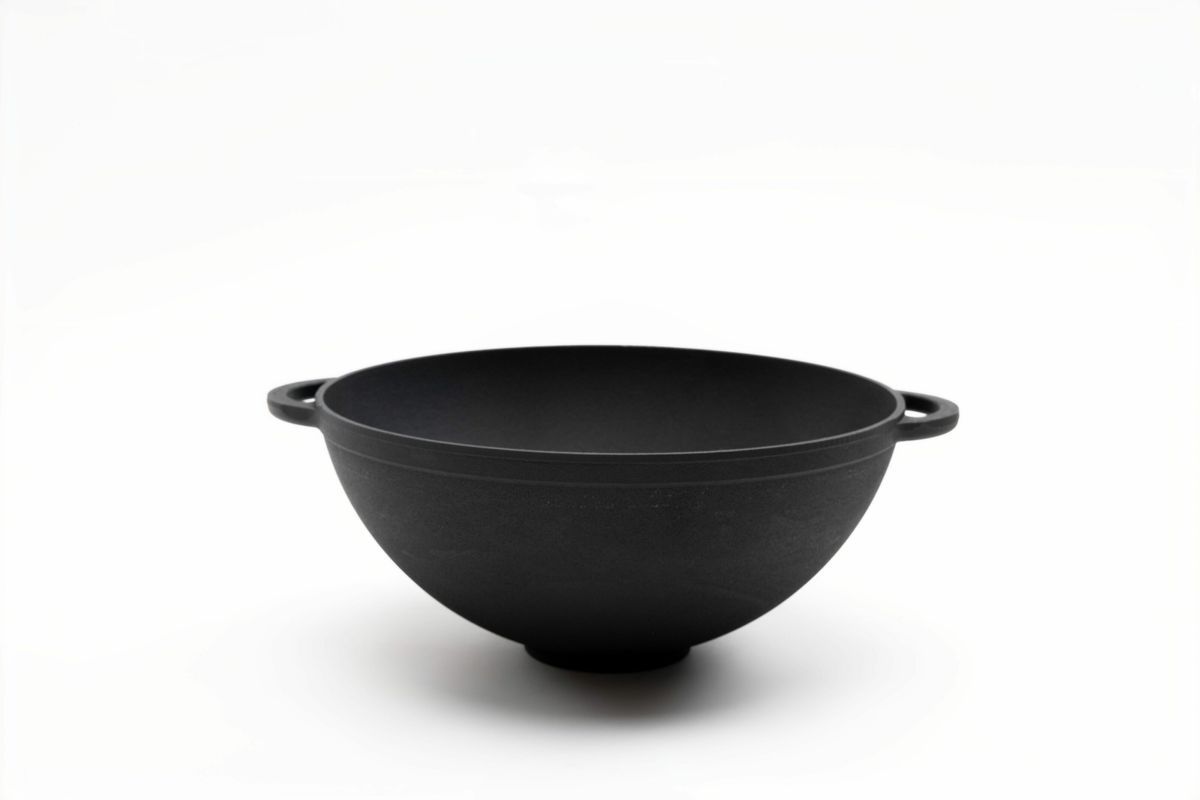 Каструля чавунна WOK 5,5 л ТМ СІТОН 3013W фото