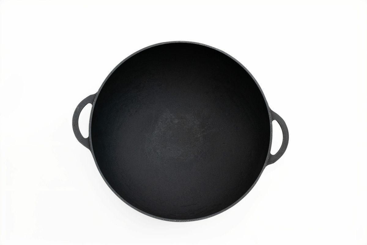 Каструля чавунна WOK 5,5 л ТМ СІТОН 3013W фото