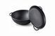 Кастрюля чугунная WOK 8 л с рифлёной крышкой-сковородой ТМ СИТОН 3415W-KS фото 4