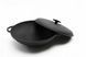 Кастрюля чугунная WOK 4,5 л с чугунной крышкой ТМ СИТОН 3090W-K фото 4