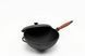 Сковорода чугунная WOK 260х120 мм с деревянной ручкой и чугунной крышкой ТМ СИТОН 2612WH-K фото 16